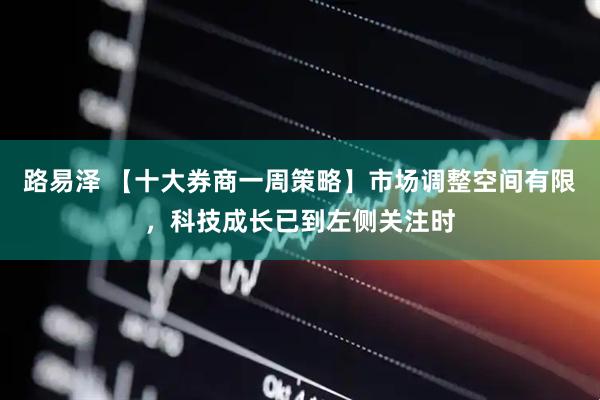 路易泽 【十大券商一周策略】市场调整空间有限，科技成长已到左侧关注时